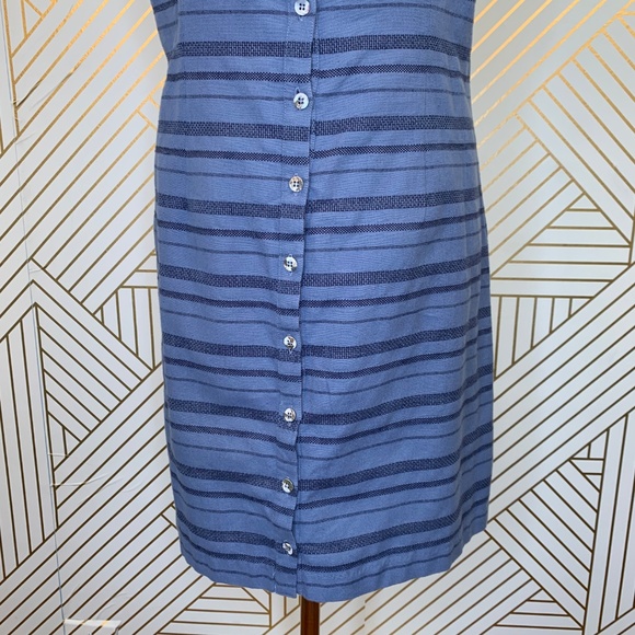 Mara Hoffman Sheath Mini Dress Denim MultiStripe - Picture 4 of 8